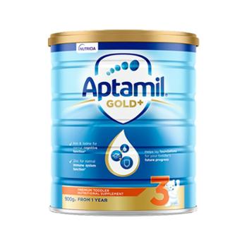 澳洲爱他美 Aptamil 婴儿奶粉 金装 3段 12个月以上 900克/罐