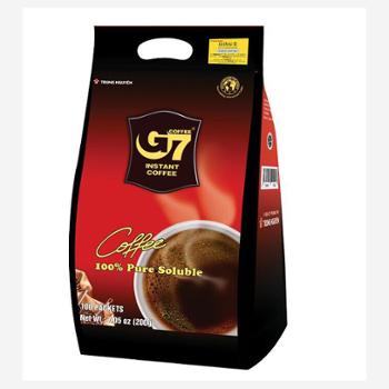 G7 越南进口速溶黑咖啡100包袋装 200g(2g*100包)