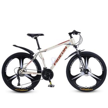 飞鸽 自行车越野变速山地车户外运动骑行公路车子 三刀轮fg888