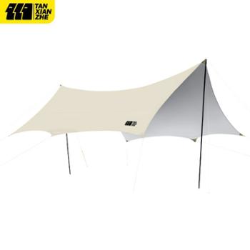 探险者 天幕帐篷户外露营防雨防晒遮阳棚便携式野餐折叠桌椅装备