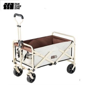 探险者 户外小推车露营车折叠手推车营地车野营帐篷天幕折叠桌椅装备