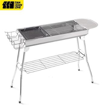 探险者&nbsp;户外烧烤架野外折叠烤肉烧烤炉便携式野营野餐炉子架子