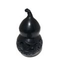 勃利黑陶 葫芦瓶 高度15cm 直径8cm