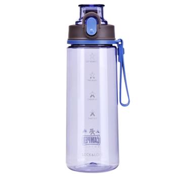 乐扣乐扣 弹盖运动水杯630ml HLC646紫色