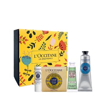 欧舒丹/L'occitane 手唇皂滋润四件套 10ml+30ml+2g+100g