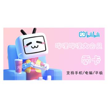 哔哩哔哩大会员季卡3个月 B站大会员季卡 不支持电视端