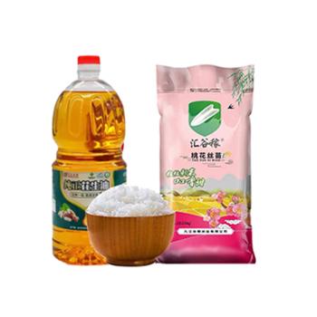 汇谷稼&nbsp;九江桃花丝苗米5KG+&nbsp;花生油1.6升装