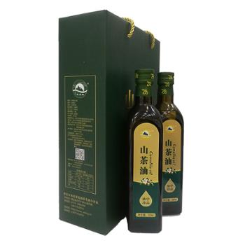 水都武当缘 山茶油礼盒装低温压榨油茶籽油 500ml/瓶*2