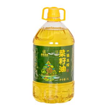 神农武当 一级压榨菜籽油非转基因食用油 5L/桶