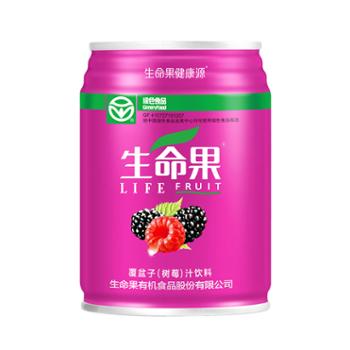 生命果 河南封丘特产树莓汁 2罐*250ml 20%果汁浓度