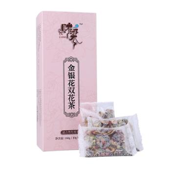 财梁 金银花双花茶 盒装180g