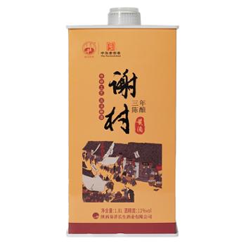 谢村桥 三年陈酿谢村黄酒半甜型糯米黄酒 1.8L/瓶