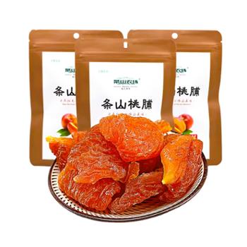 条山农场&nbsp;条山桃脯甘肃特产桃脯蜜饯水果干桃肉脯零食健康馋嘴零&nbsp;100g*3袋