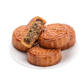 食家巷&nbsp;五仁月饼手工手工胡麻油饼&nbsp;8个680g/盒