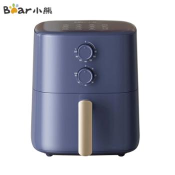 小熊/Bear 空气炸锅5L 免翻面 1500W大火力 12大菜单 双旋钮控制 蓝色 QZG-H15W7 