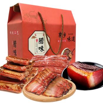 夔味原乡 新春腊肉礼盒装（腊五花肉+腊后腿肉+腊排骨+腊香肠） 2000g