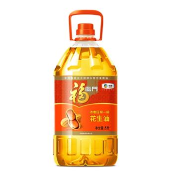 福临门 浓香压榨一级 花生油 5L