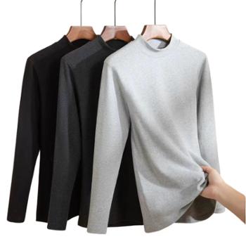 秋鹭/Qiu&nbsp;Lu&nbsp;新疆长绒棉加厚磨绒270克男士中领保暖上衣&nbsp;舒适保暖