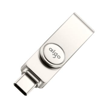 爱国者/Aigo type-c手机优盘 银色 USB3.1 U356 256GB
