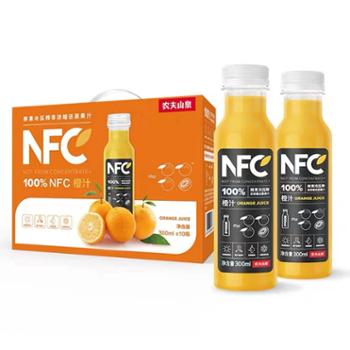 农夫山泉 100%NFC橙汁 300ML*10