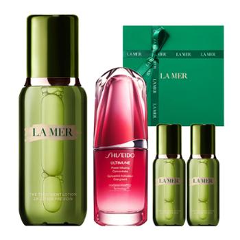 海蓝之谜/LAMER 精粹水150ml+资生堂红腰子精华50ml组合 赠精粹水30ml*2瓶