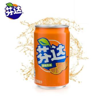芬达 Fanta Mini 橙味汽水 200ml*12罐