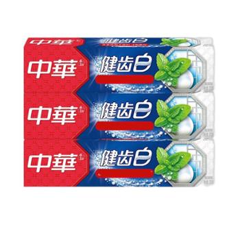 中华 健齿白牙膏清新薄荷 炫动果香200g三支装