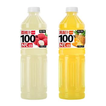 四小姐 NFC果汁夏日清爽冷藏口感更佳 1.25L/瓶 荔枝/凤梨/西瓜/双柚/山竹五种口味
