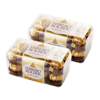 费列罗/FERRERO COLLECTION 榛果威化巧克力 16粒装*2盒 盒装