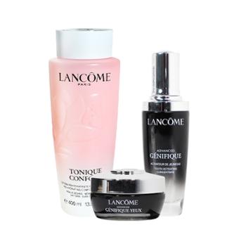 兰蔻 新清滢柔肤水400ml+肌底眼霜15m+精华肌底液50ml+粉色礼盒-大*1