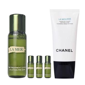 海蓝之谜/LAMER 精粹水150ml+中样30ml*3+香奈儿洁面乳150ml