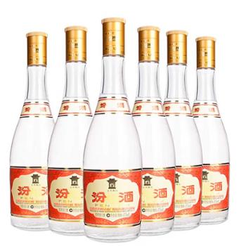 汾酒&nbsp;光瓶&nbsp;黄盖玻汾&nbsp;清香型白酒&nbsp;53度&nbsp;475ml*6瓶