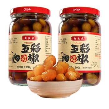 自良家 广西酸料五彩泡椒酱香味 300克/瓶*2瓶