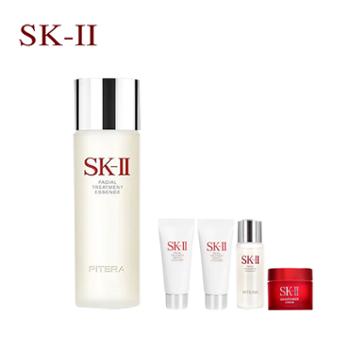 SK-II 神仙水230ml赠洁面霜20g*2+神仙水30ml*1+大红瓶面霜15g*1