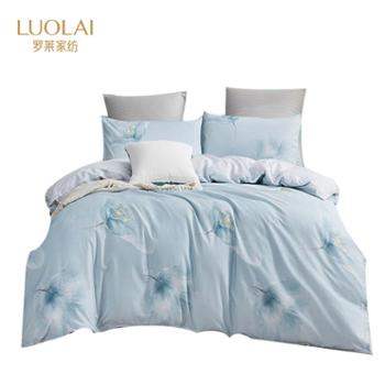 罗莱家纺 高档全棉四件套2*2.3米纯棉床品套件 浮生墨香