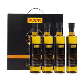 陈克明&nbsp;亚麻籽油一级冷榨食用油家用健康植物调味油&nbsp;248ml/500ml