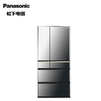松下/Panasonic 日本原装进口 纳米水离子 玻璃镜面冰箱 一级能效 NR-F673WX-X5