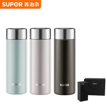 苏泊尔轻音保温杯316L不锈钢泡茶杯茶水分离办公商务水杯&nbsp;380ml/430ml