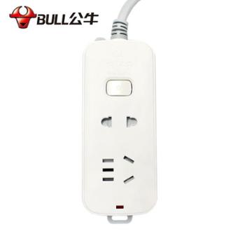 公牛/BULL&nbsp;插座&nbsp;新国标2插孔一键总控插线板电源适配器排插阻燃插排1.8米&nbsp;S1110