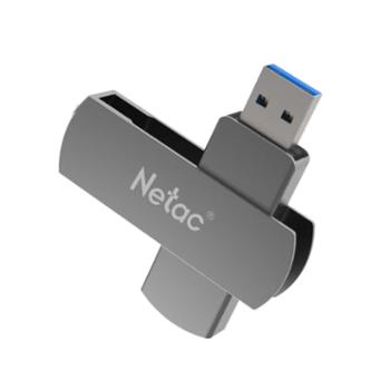 朗科 优盘 带指示灯闪存盘金属旋转U盘 U681 高速USB3.0 128GB