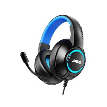 SADA 有线耳麦带麦克风 头戴式耳机 H-01 usb7.1声道