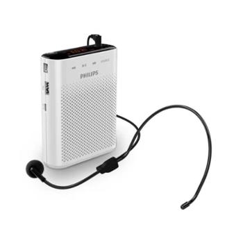 飞利浦/Philips 小蜜蜂扩音器便携插卡音箱收音机会议扬声器 SBM210 麦克风喇叭喊话教师导游户外教学讲课