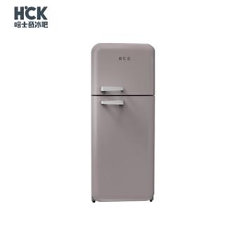 哈士奇/HCK 237升 双门复古冰箱 侘寂风 变频风冷无霜一级能效 BCD-253RAS 哑光暖灰