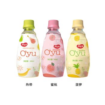 饮乐多 原装韩国进口饮料饮品果汁口味热带水果2瓶+蜜桃2瓶+菠萝2瓶 340ml*6瓶