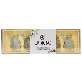 五粮液 熊猫金条酒52度 50ml*5瓶