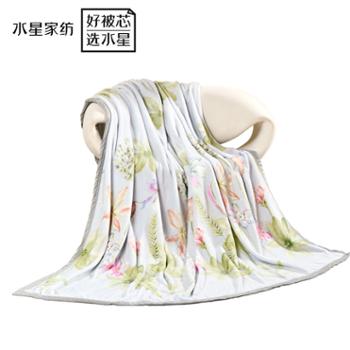 水星家纺&nbsp;法兰绒毯子180cm*200cm&nbsp;家用床上用品午休毯&nbsp;毛毯两种花色可选&nbsp;保暖舒适可水洗机洗