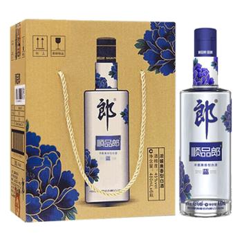 郎 顺品郎（蓝顺）45度兼香型光瓶白酒礼盒装 480ml*6