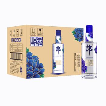 郎 顺品郎（蓝顺）45度兼香型光瓶白酒 280ml*12