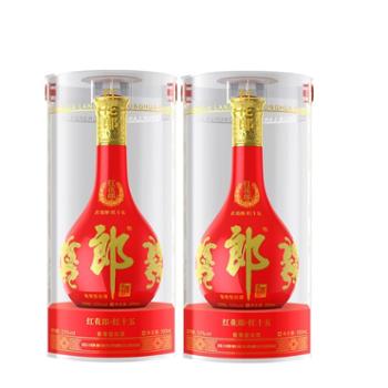 郎 红花郎十五双瓶装 53度酱香型白酒 500ml*2