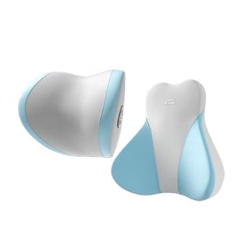 爱车屋&nbsp;汽车头枕3D护颈枕靠枕腰靠太空记忆棉座椅颈椎枕车载枕头&nbsp;可侧睡&nbsp;7°硅藻太空棉头枕腰靠套装